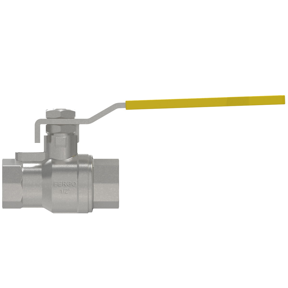 Gas/biogas ball valve 1/2" Stainless steel ball valve 1/2" for gas/biogas pipelines with DVGW approval.