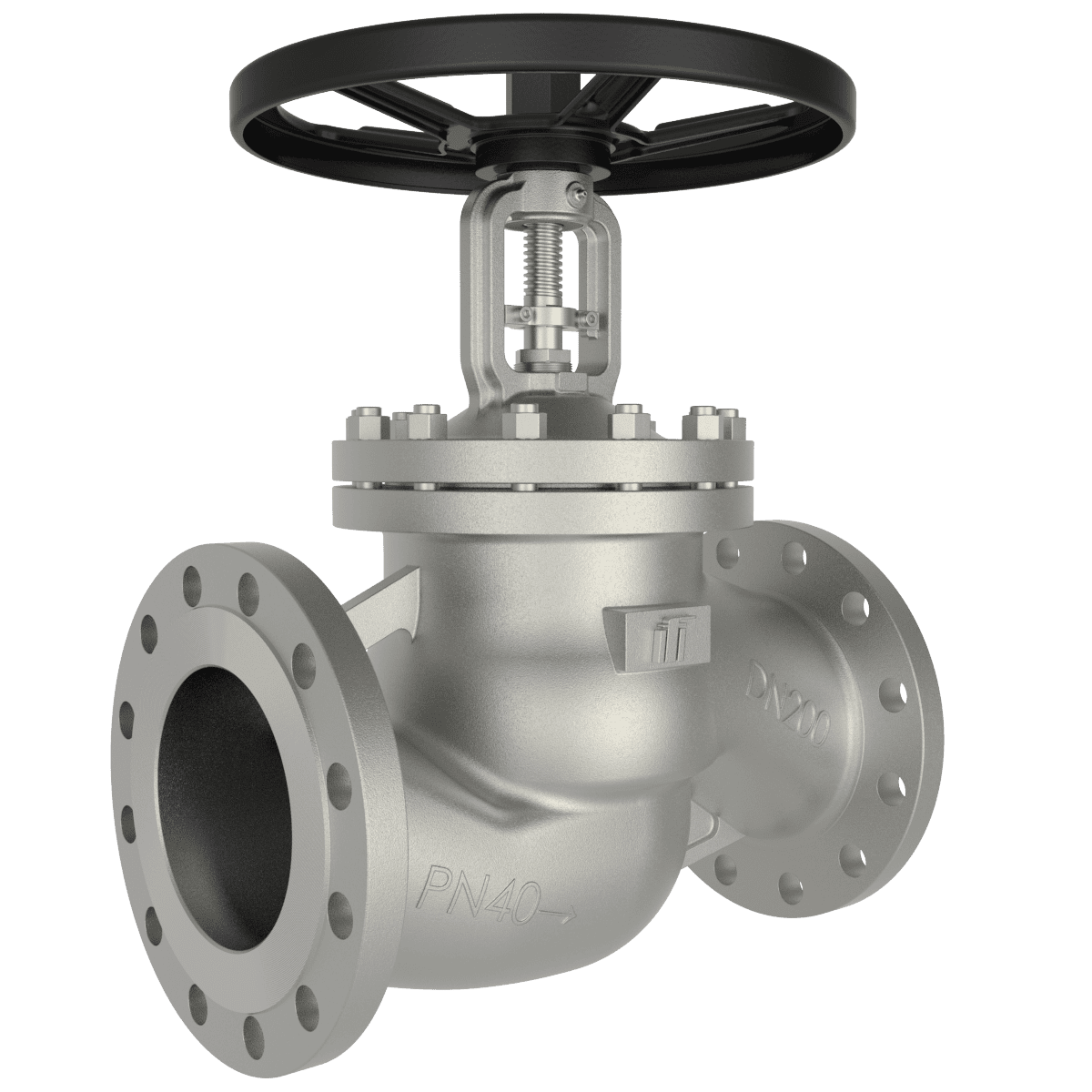 Edelstahl Faltenbalgventil DN200 PN40