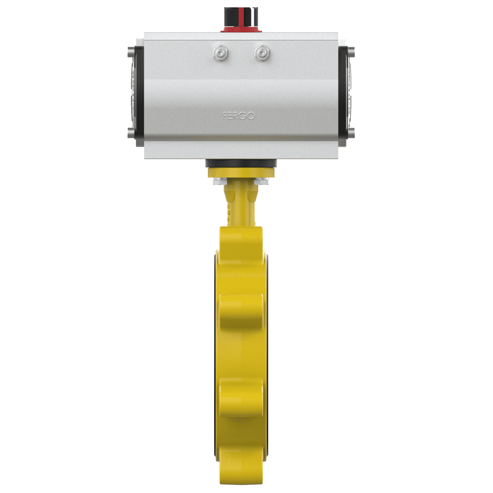 Pneumatische Absperrklappe DN200 PN10 für Gas