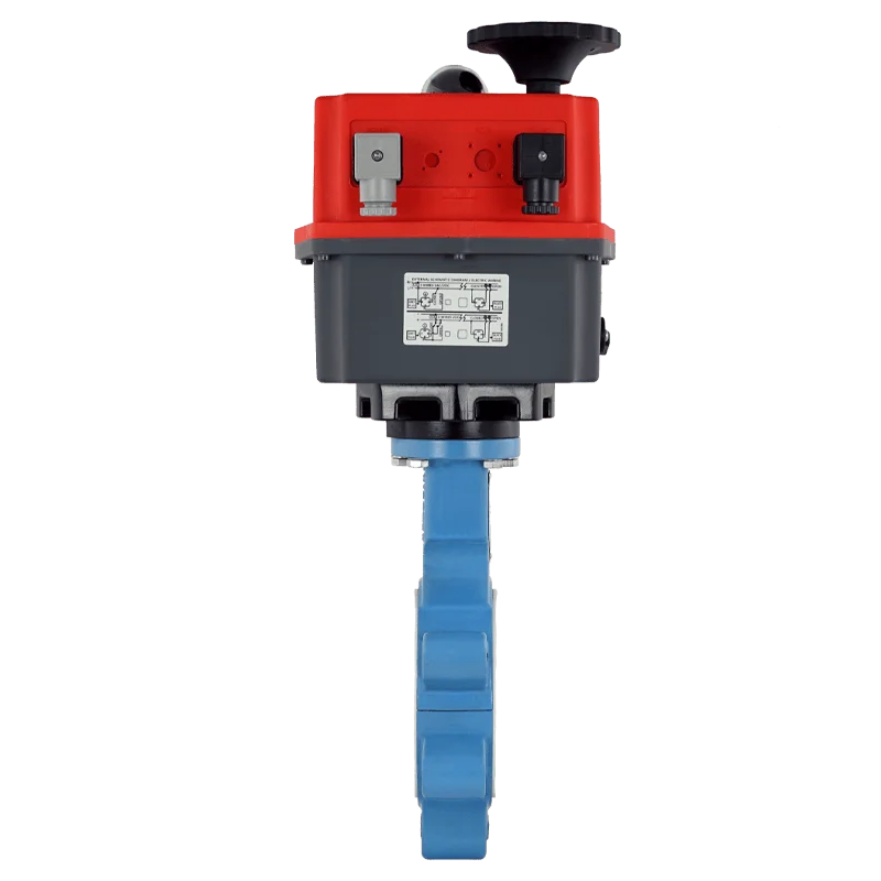 AK131 Absperrklappe DN 65 PN16 PTFE ausgekleidete elektrischer Antrieb 24V - 230V PTFE Absperrklappe
