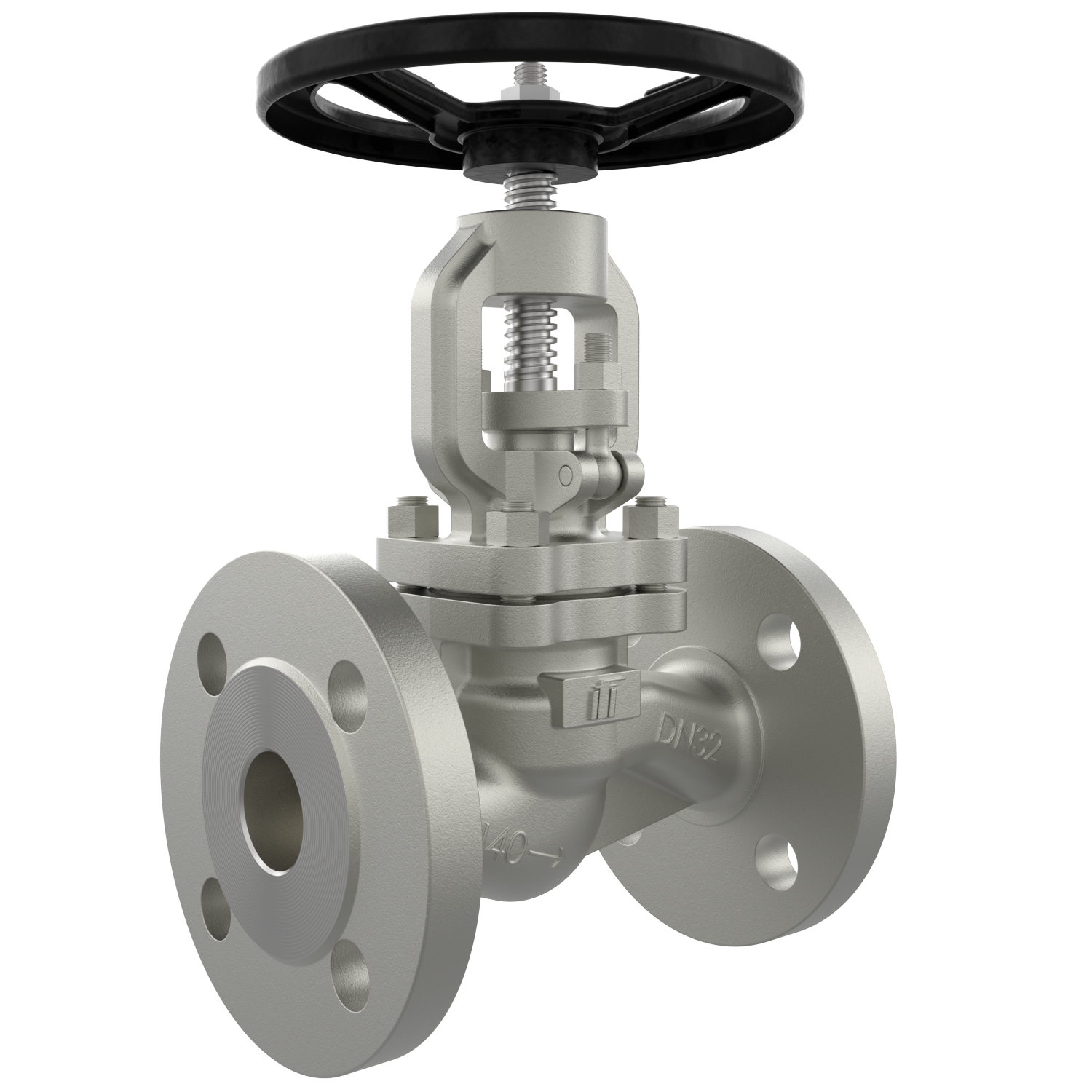 VG450 flanged shut-off valve DN 32 PN40 stainless steel TA air handwheel VG450 flanged shut-off valve DN 32 PN40 stainless steel TA air handwheel