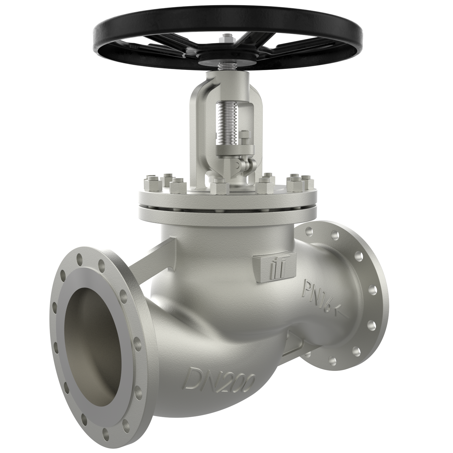 VG450 Flange Shut-off Valve DN 200 PN16 Stainless Steel TA-Air Handwheel VG450 Flange Shut-off Valve DN 200 PN16 Stainless Steel TA-Air Handwheel