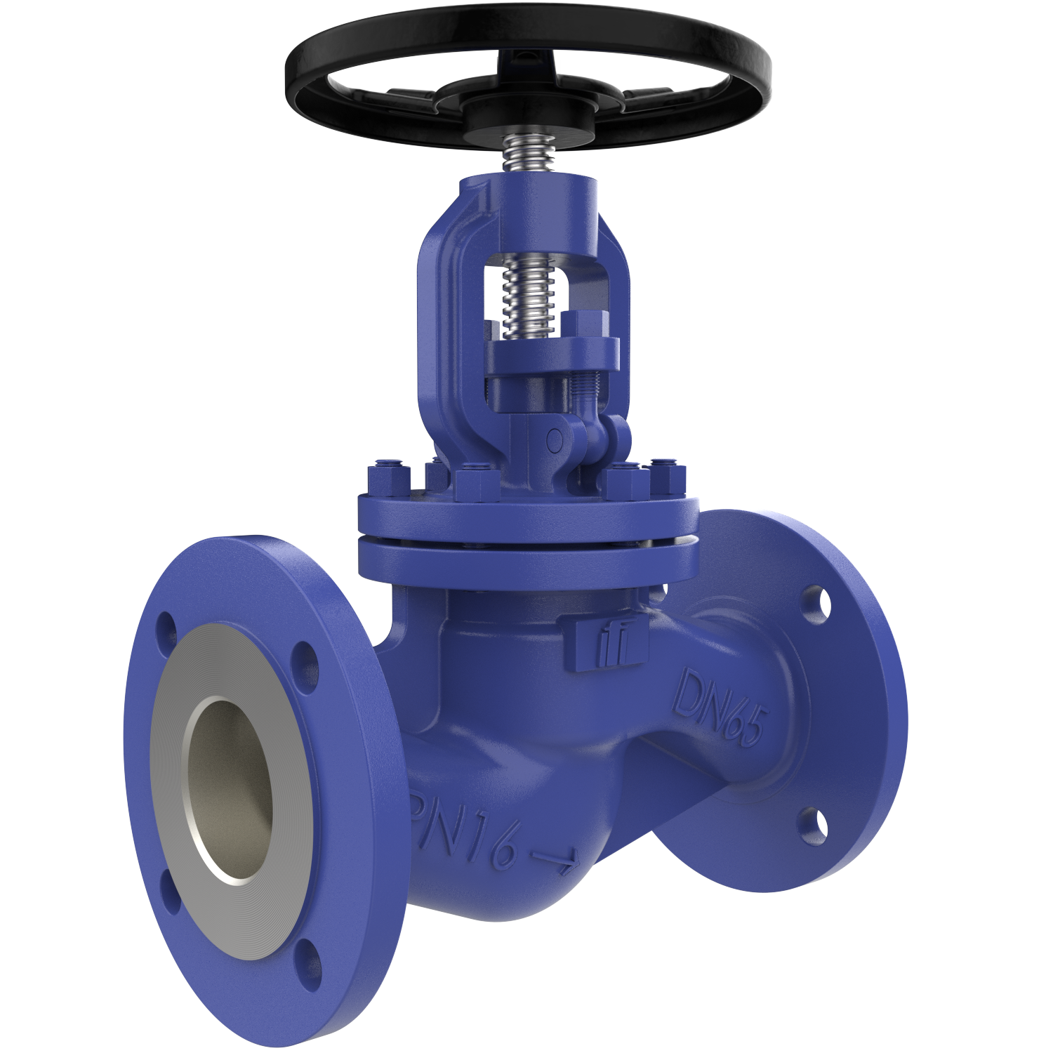 VG430 flanged globe valve DN 65 PN16 steel TA Luft handwheel