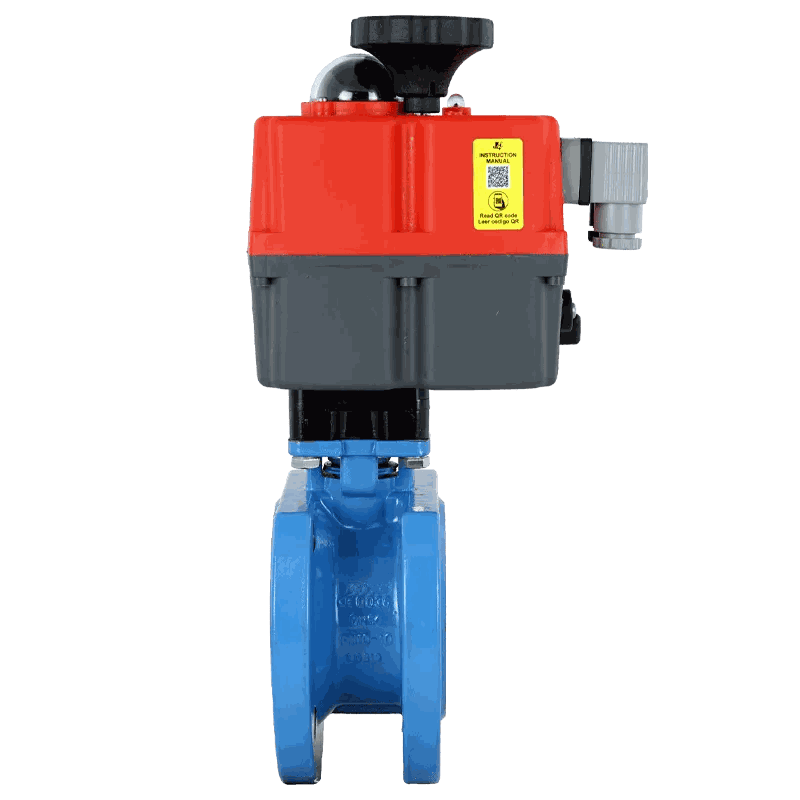 Vanne à boisseau sphérique compact Acier moulé Actionneur électrique