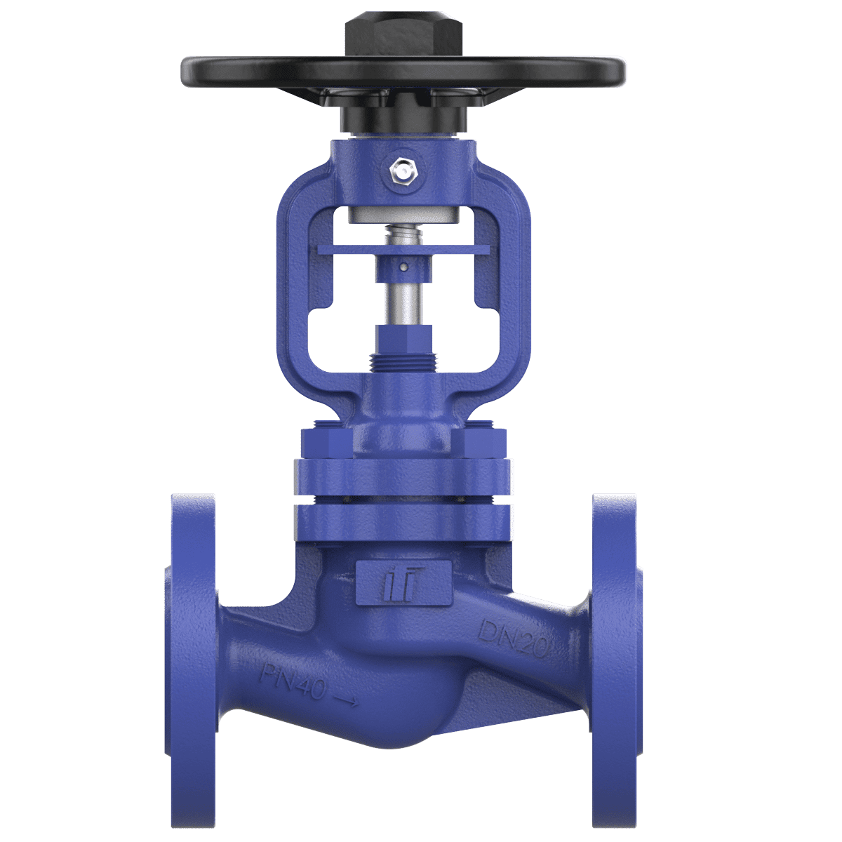 Bellows sealed globe valve DN20
