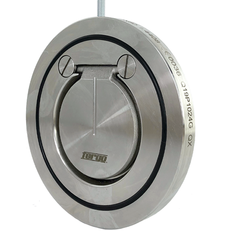 Intermediate flange check valve DN 150 made of stainless steel